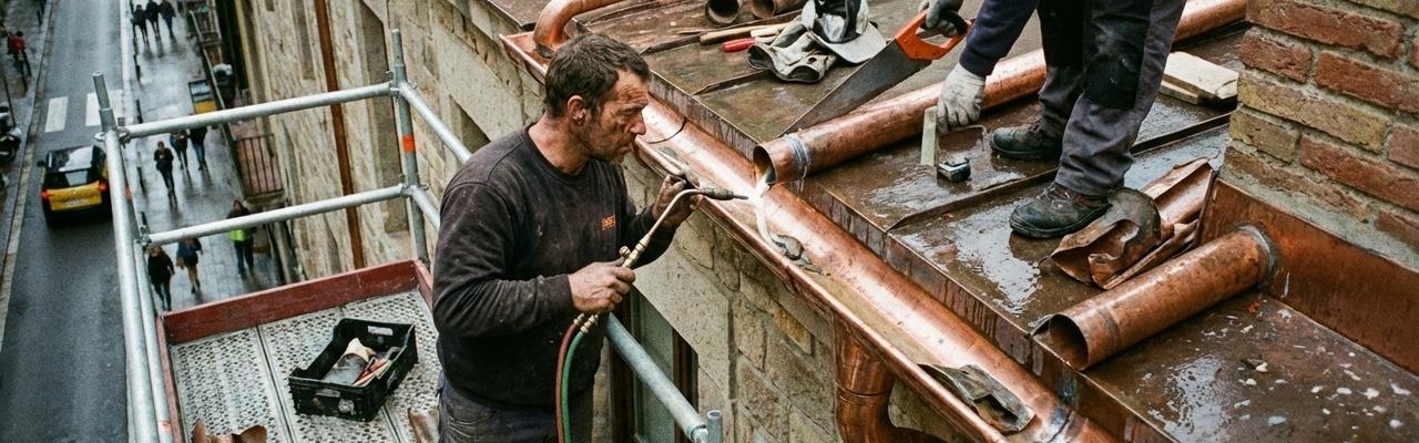 Montaje y reparación de bajantes y canalones en Laredo